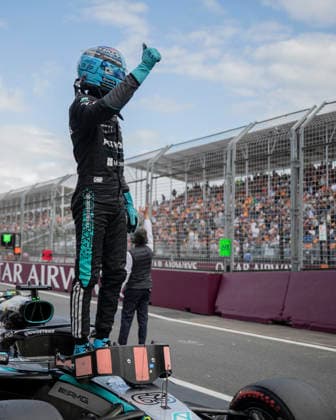 The qualification session Formula One Australian Grand Prix Melbourne EB Pole position qualifier George Russell Mercedes AMG Petronas F1 during the qualification session of the Formula One Australian Grand Prix at Albert Park in Melbourne on March 7, 2026.Photo by Eliot Blondet ABACAPRESS.COM Melbourne Australia Australia  Copyright: xBlondetxEliot ABACAx