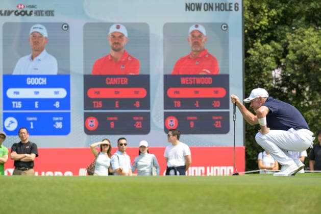 March 7, 2026, Hong Kong, Hong Kong Sar, China: Lee WESTWOOD from England on the 6th green. LIV Golf Hong Kong 2026 LIV Golf Hong Kong 2026  - ZUMAr144 20260307_zap_r144_012 Copyright: xJaynexRussellx
