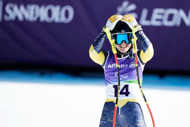 CORTINA, ITALIEN 20260307 Sveriges Ebba Arsjö under damernas störtlopp vid Tofane Alpine Skiing Centre i Cortina under Paralympics 2026 i Italien. *** Bilden ingar i SPORTPAKET. För övriga BETALBILD *** CORTINA ITALIEN x9200x *** CORTINA, ITALY 20260307 Swedens Ebba Arsjö during the womens downhill race at the Tofane Alpine Skiing Centre in Cortina during the 2026 Paralympics in Italy Picture in SPORTPAKET For others PAYPICTURE CORTINA ITALY x9200x  Copyright: xBjörnxLarssonxRosvall TTx PARALYMPICS 2026 ALPINT STÖRTLOPP