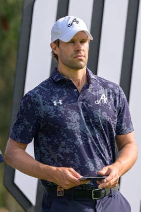 March 7, 2026, Hong Kong, Hong Kong Sar, China: Germanys Thomas DETRY holds the individual leaders position in the 3rd Round. LIV Golf Hong Kong 2026 LIV Golf Hong Kong 2026  - ZUMAr144 20260307_zap_r144_032 Copyright: xJaynexRussellx