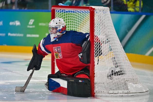 The goalkeeper of Team Czechia during the Paralympic Games Milano-Cortina 2026, Ice hockey, Eishockey match between Czechia vs Japan on March 6, 2026 at Arena di Verona in Verona, Italyr during Paralympic Winter games, Winterspiele,Spiele, Summer games MILANO-CORTINA 2026 - Para ice hockey - Czechia vs Japan, Olympic Winter Games Milano-Cortina 2026 in Milano, Italy, March 07 2026  Copyright: xAlessioxMarini IPAxSportx xipa-agency.netx xx IPA_72495905 IPA_Agency_IPA72495905