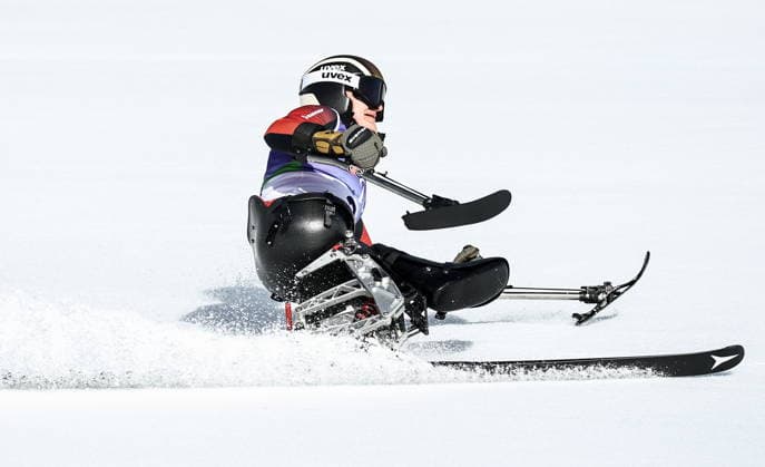 ITALY, VENETO - MARCH 7, 2026: Anna-Lena Forster of Germany competes in the women s downhill sit-skiing event during the 2026 Winter Paralympic Games on the Olympia delle Tofane of the Tofane Alpine Skiing Centre in Cortina d Ampezzo, Province of Belluno 2026 Winter Paralympics: Para-Alpine Skiing  - ZUMAt113 20260307_zaa_t113_123 Copyright: xMikhailxTereshchenkox