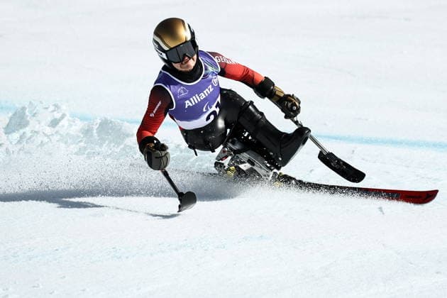 ITALY, VENETO - MARCH 7, 2026: Anna-Lena Forster of Germany competes in the women s downhill sit-skiing event during the 2026 Winter Paralympic Games on the Olympia delle Tofane of the Tofane Alpine Skiing Centre in Cortina d Ampezzo, Province of Belluno 2026 Winter Paralympics: Para-Alpine Skiing  - ZUMAt113 20260307_zaa_t113_125 Copyright: xMikhailxTereshchenkox