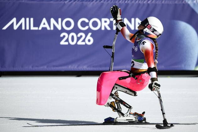 ITALY, VENETO - MARCH 7, 2026: Audrey Pascual Seco of Spain competes in the women s downhill sit-skiing event during the 2026 Winter Paralympic Games on the Olympia delle Tofane of the Tofane Alpine Skiing Centre in Cortina d Ampezzo, Province of Belluno 2026 Winter Paralympics: Para-Alpine Skiing  - ZUMAt113 20260307_zaa_t113_134 Copyright: xMikhailxTereshchenkox