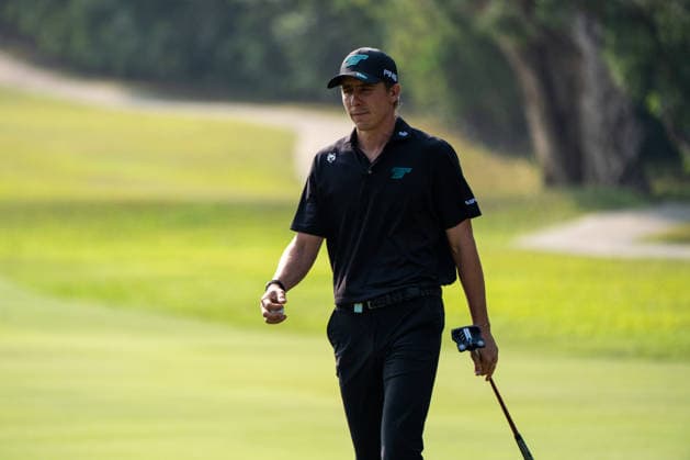 HONGKONG LIV-GOLF Mexican professional golfer, Carlos Ortiz during a game in Fanling Golf Course where LIV Golf Hong Kong is being held in Hong Kong, March 7, 2026. NEXPHER Vernon Yuen HONG KONG