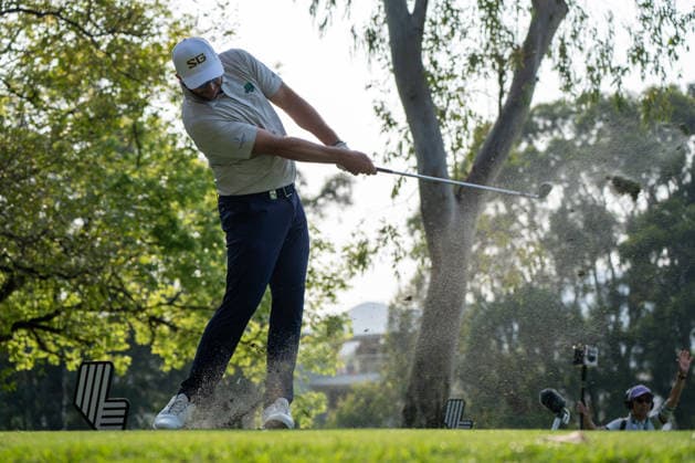 HONGKONG LIV-GOLF South African professional golfer, Dean Burmester during a game in Fanling Golf Course where LIV Golf Hong Kong is being held in Hong Kong, March 7, 2026. NEXPHER Vernon Yuen HONG KONG