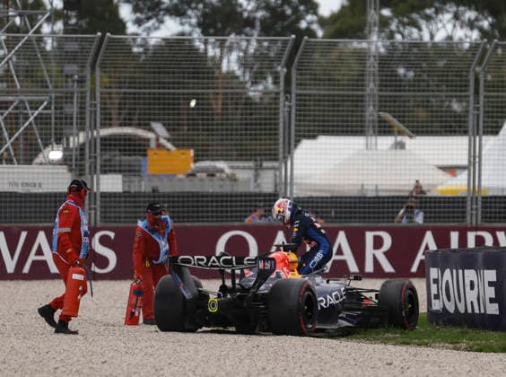 (260307) -- MELBOURNE, March 7, 2026 -- Red Bull s Max Verstappen of the Netherlands leaves his car during the qualifying session of the Formula One Australia Grand Prix at Albert Park in Melbourne, Australia, March 7, 2026. ) (SP)AUSTRALIA-MELBOURNE-F1-GRAND PRIX 2026-QUALIFYING MaxPing 