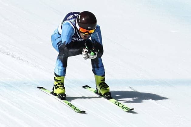 ITALY, VENETO - MARCH 7, 2026: Alexei Bugayev of Russia competes in the men s downhill skiing event during the 2026 Winter Paralympic Games on the Olympia delle Tofane of the Tofane Alpine Skiing Centre in Cortina d Ampezzo, Province of Belluno. Mikhail Tereshchenko TASS  89691271