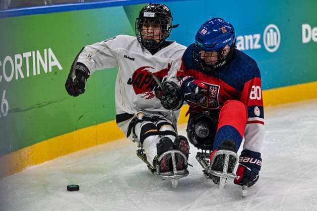 GIOCHI OLIMPICI - Olimpiadi Invernali Milano-Cortina 2026 - Paralympic Winter games, Winterspiele,Spiele, Summer games MILANO-CORTINA 2026 - Para Ice hockey, Eishockey - Czechia vs Japan Team Japan in action during the Paralympic Games Milano-Cortina 2026, Ice Hockey match between Czechia vs Japan on March 6, 2026 at Arena di Verona in Verona, Italy during Paralympic WINTER GAMES MILANO-CORTINA 2026 - Para ice hockey - Czechia vs Japan, Olympic Winter Games Milano-Cortina 2026 in Milano, Italy, March 07 2026 Cortina D Ampezzo Italy  Copyright: xIPAxSport ABACAx