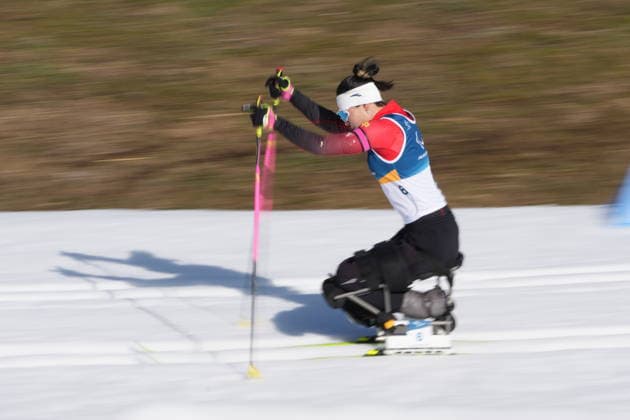 (260307) -- TESERO, March 7, 2026 -- Shan Yilin of China competes during the women s sprint sitting final of para biathon at the Milan-Cortina 2026 Paralympic Winter games, Winterspiele,Spiele, Summer games in Tesero, Italy, March 7, 2026. ) (SP)ITALY-TESERO-PARALYMPIC WINTER GAMES-PARA BIATHLON-WOMEN S SPRINT SITTING LianxZhen 