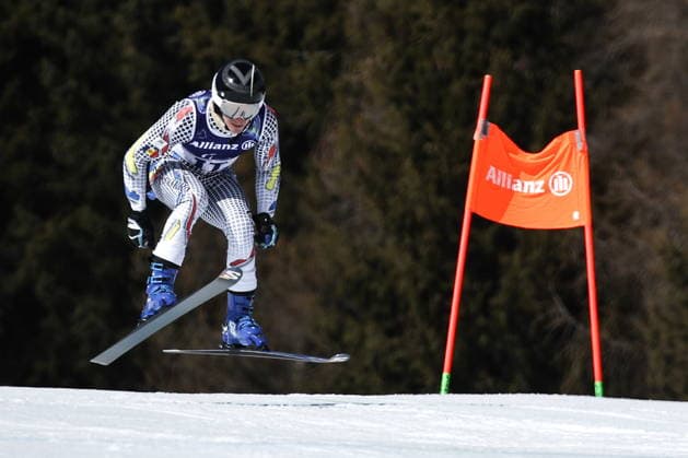ITALY, VENETO - MARCH 7, 2026: Roger Puig Davi of Andorra competes in the men s downhill skiing event during the 2026 Winter Paralympic Games on the Olympia delle Tofane of the Tofane Alpine Skiing Centre in Cortina d Ampezzo, Province of Belluno. Mikhail Tereshchenko TASS  89694424
