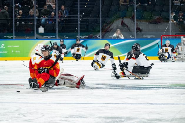 Para Ice hockey, Eishockey - Millano Cortina 2026 Winter Paralympics: Day 1 Para Ice Hockey - Milano Cortina 2026 Winter Paralympics: Day 1 MILANO SANTAGIULIA ICE HOCKEY ARENA MILANO, ITALY - MARCH 7: Preliminary Round - Group A China - Germany Team Para Ice Hockey Germany is playing China on March 7 at the Milano Santagiulia Ice Hockey Arena at day 1 of the Milano Cortina 2026 Winter Paralympics. (Photo by RALF KUCKUCK) Copyright 2026 Ralf Kuckuck