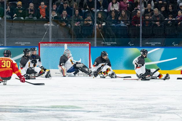 Para Ice hockey, Eishockey - Millano Cortina 2026 Winter Paralympics: Day 1 Para Ice Hockey - Milano Cortina 2026 Winter Paralympics: Day 1 MILANO SANTAGIULIA ICE HOCKEY ARENA MILANO, ITALY - MARCH 7: Preliminary Round - Group A China - Germany Team Para Ice Hockey Germany is playing China on March 7 at the Milano Santagiulia Ice Hockey Arena at day 1 of the Milano Cortina 2026 Winter Paralympics. (Photo by RALF KUCKUCK) Copyright 2026 Ralf Kuckuck