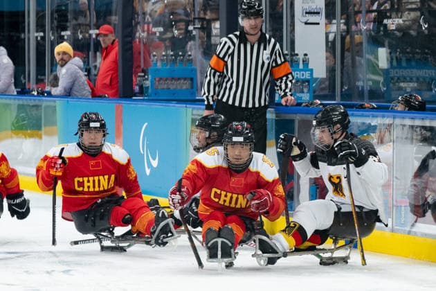 Para Ice hockey, Eishockey - Millano Cortina 2026 Winter Paralympics: Day 1 Para Ice Hockey - Milano Cortina 2026 Winter Paralympics: Day 1 MILANO SANTAGIULIA ICE HOCKEY ARENA MILANO, ITALY - MARCH 7: Preliminary Round - Group A China - Germany Team Para Ice Hockey Germany is playing China on March 7 at the Milano Santagiulia Ice Hockey Arena at day 1 of the Milano Cortina 2026 Winter Paralympics. (Photo by RALF KUCKUCK) Copyright 2026 Ralf Kuckuck