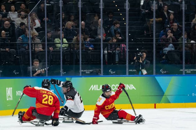 Para Ice hockey, Eishockey - Millano Cortina 2026 Winter Paralympics: Day 1 Para Ice Hockey - Milano Cortina 2026 Winter Paralympics: Day 1 MILANO SANTAGIULIA ICE HOCKEY ARENA MILANO, ITALY - MARCH 7: Preliminary Round - Group A China - Germany Team Para Ice Hockey Germany is playing China on March 7 at the Milano Santagiulia Ice Hockey Arena at day 1 of the Milano Cortina 2026 Winter Paralympics. (Photo by RALF KUCKUCK) Copyright 2026 Ralf Kuckuck