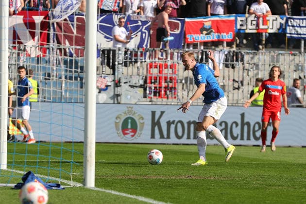 07.03.2026, xtvx, Fussball 2.Bundesliga, SV Darmstadt 98 - Holstein Kiel v.l. Goal scored, Tor zum 1:0 Isac Lidberg (SV Darmstadt 98) (DFL DFB REGULATIONS PROHIBIT ANY USE OF PHOTOGRAPHS as IMAGE SEQUENCES and or QUASI-VIDEO) Darmstadt