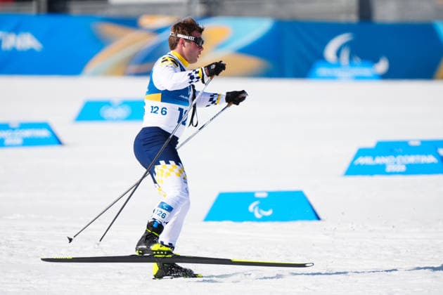 260307 Zebastian Modin of Sweden competes in men s sprint vision impaired biathlon on March 7, 2026 in Val di Fiemme. Photo: Oscar Olsson Swedish Parasport Federation BILDBYRAN kod XY XY0100 skidskytte biathlon skiskyting 2026 paralympics day 1 para biathlon mens sprint sitting bbeng paralympic games paralympics paralympiska spel paralympiske leker vinter-paralympics winter paralympics milano cortina 2026 milano cortina 2026 winter paralympic games paraskidskytte *** 260307 Zebastian Modin of Sweden competes in men s sprint vision impaired biathlon on March 7, 2026 in Val di Fiemme Photo Oscar Olsson Swedish Parasport Federation BILDBYRAN code XY XY0100 biathlon biathlon biathlon 2026 paralympics day 1 para biathlon mens sprint sitting bbeng paralympic games paralympiska spel paralympiske leker vinter paralympics winter paralympics milano cortina 2026 milano cortina 2026 winter paralympic games paraskidskytte  Copyright: OscarxOlsson BB260307ZW028