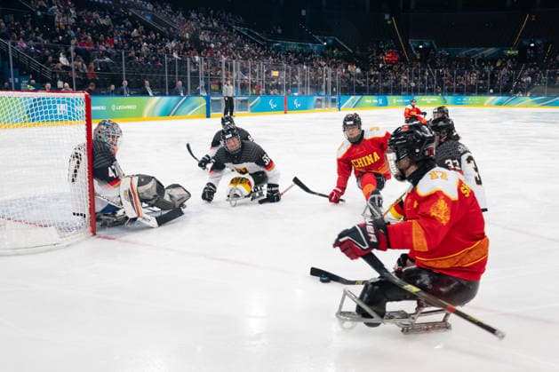 Para Ice hockey, Eishockey - Millano Cortina 2026 Winter Paralympics: Day 1 Para Ice Hockey - Milano Cortina 2026 Winter Paralympics: Day 1 MILANO SANTAGIULIA ICE HOCKEY ARENA MILANO, ITALY - MARCH 7: Preliminary Round - Group A China - Germany Team Para Ice Hockey Germany is playing China on March 7 at the Milano Santagiulia Ice Hockey Arena at day 1 of the Milano Cortina 2026 Winter Paralympics. (Photo by RALF KUCKUCK) Copyright 2026 Ralf Kuckuck
