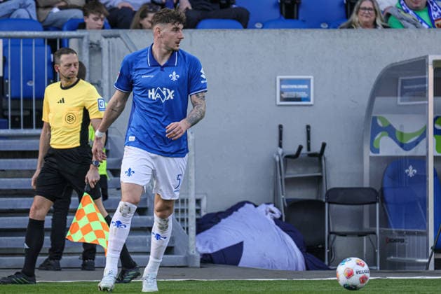 07.03.2026, xhettx, Fussball 2.Bundesliga, SV Darmstadt 98 - Holstein Kiel v.l. Matej Maglica (SV Darmstadt 98, 5) (DFL DFB REGULATIONS PROHIBIT ANY USE OF PHOTOGRAPHS as IMAGE SEQUENCES and or QUASI-VIDEO)