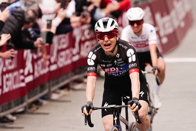 CHABBEY Elise of FDJ UNITED - SUEZ team winner of the Strade Bianche Woman Elite (White Roads) a 133 km one day race from and to Siena - Tuscany,- Saturday March 7, 2025, Italy. - cycling  Copyright: xMarcoxAlpozzi xLaPressex