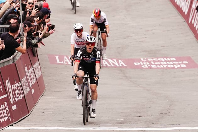 CHABBEY Elise of FDJ UNITED - SUEZ team winner of the Strade Bianche Woman Elite (White Roads) a 133 km one day race from and to Siena - Tuscany,- Saturday March 7, 2025, Italy. - cycling  Copyright: xMarcoxAlpozzi xLaPressex