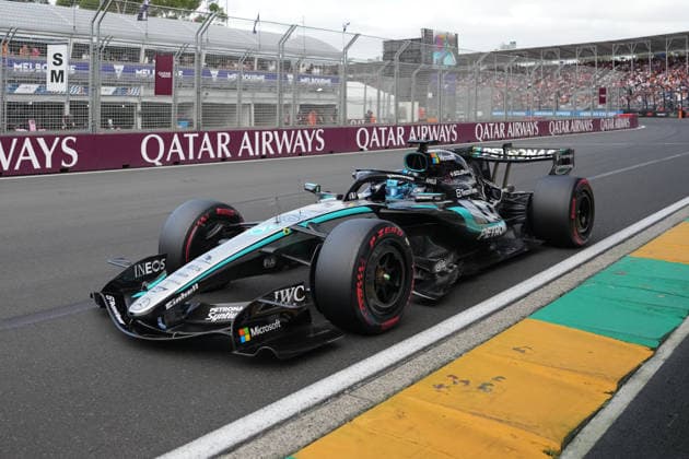 F1 Grand Prix Of Australia - Qualifying George Russell of Great Britain drives the (63) Mercedes AMG Petronas F1 Team W17 on track during qualifying ahead of the F1 Grand Prix of Australia at Albert Park Grand Prix Circuit in Melbourne, Australia, on March 7, 2026. Melbourne Australia  Copyright: xNorvikxAlaverdianx originalFilename:alaverdian-f1grandp260307_npzqV.jpg