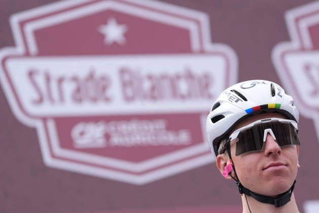 POGACAR Tadej during the Strade Bianche man (White Roads) a 133 km one day race from and to Siena (Tuscany), Italy - Saturday March 7, 2025 - - cycling  Copyright: xSpada LaPressex