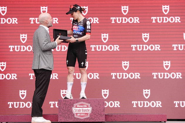 CHABBEY Elise of FDJ UNITED - SUEZ team winner of the Strade Bianche Woman Elite (White Roads) a 133 km one day race from and to Siena - Tuscany,- Saturday March 7, 2025, Italy. - cycling  Copyright: xMarcoxAlpozzi xLaPressex