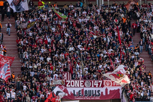 GER, Bundesliga, RB Leipzig - FC Augsburg. 07.03.2026, Red Bull Arena, Leipzig, GER, Bundesliga, RB Leipzig - FC Augsburg. Fanblock von RB Leipzig Â