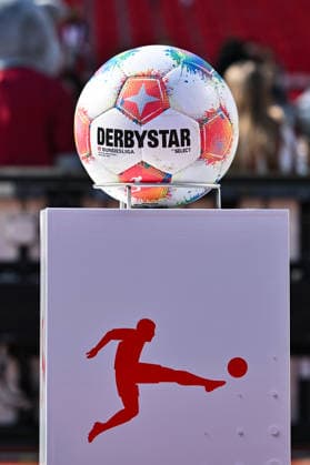 2. Bundesliga; 1. FC Nuremberg- Fortuna Düsseldorf; 07.03.2026 NUREMBERG, GERMANY - 07. MARCH: DERBYSTAR Ball before the 2. bundesliga match between 1. FC Nuremberg vs. Fortuna Düsseldorf on matchday 25 at Max Morlock Stadium DFL REGULATIONS PROHIBIT ANY USE OF PHOTOGRAPHS AS IMAGE SEQUENCES AND OR QUASI-VIDEO