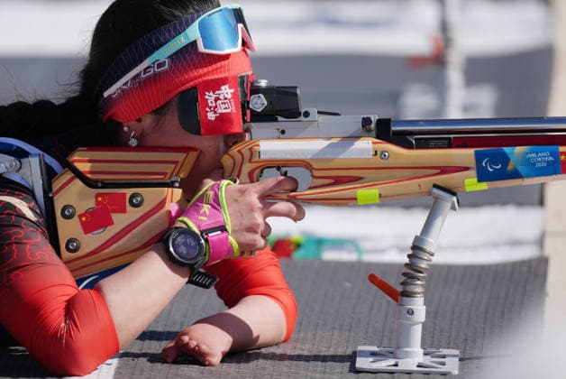 (260307) -- TESERO, March 7, 2026 -- Guo Yujie of China competes during the women s sprint standing final of para biathon at the Milan-Cortina 2026 Paralympic Winter games, Winterspiele,Spiele, Summer games in Tesero, Italy, March 7, 2026. ) (SP)ITALY-TESERO-PARALYMPIC WINTER GAMES-PARA BIATHLON-WOMEN S SPRINT STANDING CaixYang 