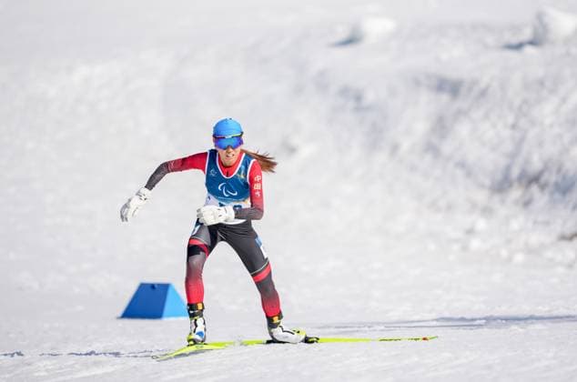 (260307) -- TESERO, March 7, 2026 -- Zhao Zhiqing of China competes during the women s sprint standing final of para biathon at the Milan-Cortina 2026 Paralympic Winter games, Winterspiele,Spiele, Summer games in Tesero, Italy, March 7, 2026. ) (SP)ITALY-TESERO-PARALYMPIC WINTER GAMES-PARA BIATHLON-WOMEN S SPRINT STANDING LianxZhen 