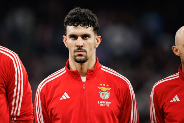 Tomas Araujo seen during Champions League knock out play off game between teams of Real Madrid CF and SL Benfica (Maciej Rogowski Ball Raw Images) Madrid Bernabeu Spain Copyright: xMaciejxRogowskix maciejrogowski_realmadrid_slbenfica_2526_4-062