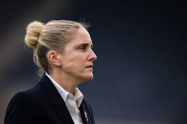 260307 Head coach Gemma Grainger of Norway ahead of the FIFA Women s World Cup Qualifier football match between Norway and Germany on March 7, 2026 in Stavanger. Photo: Marius Simensen BILDBYRAN COP 238 MM0060 bbeng dam FIFA World Cup, WM, Weltmeisterschaft, Fussball qualifier football fotball fotboll germany landskamp norge norway soccer tyskland vm-kval vm-kvalifisering kvinner vm-kvalik Copyright: MARIUSxSIMENSEN BB260307ZE058