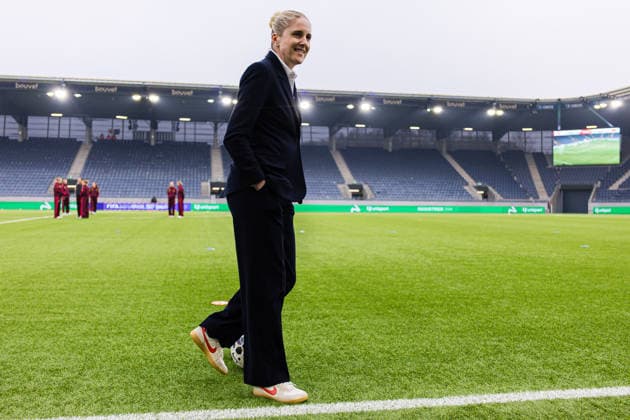 260307 Head coach Gemma Grainger of Norway ahead of the FIFA Women s World Cup Qualifier football match between Norway and Germany on March 7, 2026 in Stavanger. Photo: Marius Simensen BILDBYRAN COP 238 MM0060 bbeng dam FIFA World Cup, WM, Weltmeisterschaft, Fussball qualifier football fotball fotboll germany landskamp norge norway soccer tyskland vm-kval vm-kvalifisering kvinner vm-kvalik Copyright: MARIUSxSIMENSEN BB260307ZP065