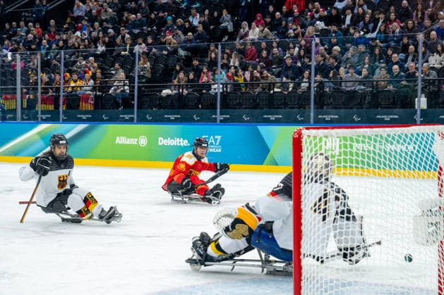 Para Ice hockey, Eishockey - Millano Cortina 2026 Winter Paralympics: Day 1 Para Ice Hockey - Milano Cortina 2026 Winter Paralympics: Day 1 MILANO SANTAGIULIA ICE HOCKEY ARENA MILANO, ITALY - MARCH 7: Preliminary Round - Group A China - Germany Team Para Ice Hockey Germany is playing China on March 7 at the Milano Santagiulia Ice Hockey Arena at day 1 of the Milano Cortina 2026 Winter Paralympics. (Photo by RALF KUCKUCK) Copyright 2026 Ralf Kuckuck
