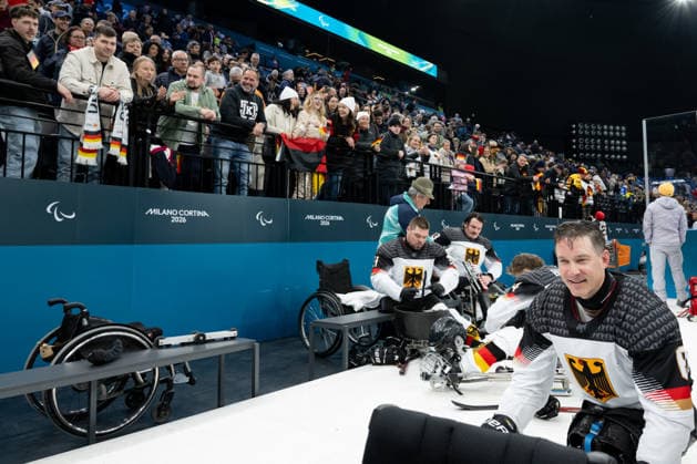 Para Ice hockey, Eishockey - Millano Cortina 2026 Winter Paralympics: Day 1 Para Ice Hockey - Milano Cortina 2026 Winter Paralympics: Day 1 MILANO SANTAGIULIA ICE HOCKEY ARENA MILANO, ITALY - MARCH 7: Preliminary Round - Group A China - Germany Team Para Ice Hockey Germany is playing China on March 7 at the Milano Santagiulia Ice Hockey Arena at day 1 of the Milano Cortina 2026 Winter Paralympics. (Photo by RALF KUCKUCK) Copyright 2026 Ralf Kuckuck