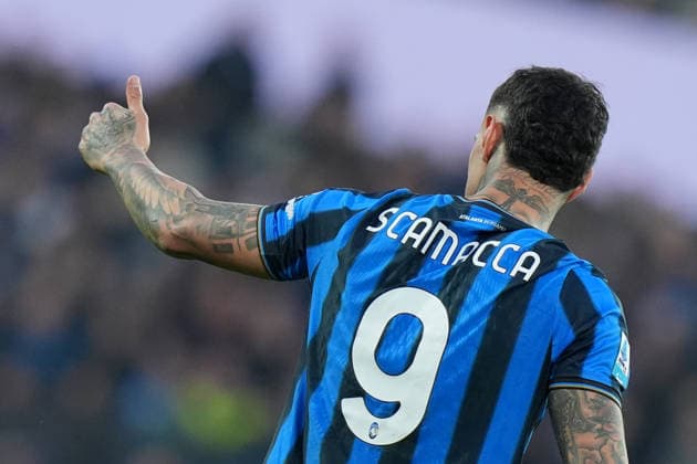 Atalanta™s Gianluca Scamacca during the Serie A soccer match between Atalanta and Udinese at the New Balance Arena in Bergamo , north Italy - Saturday , March 07 , 2026. - Soccer .  Copyright: xSpada LaPressex
