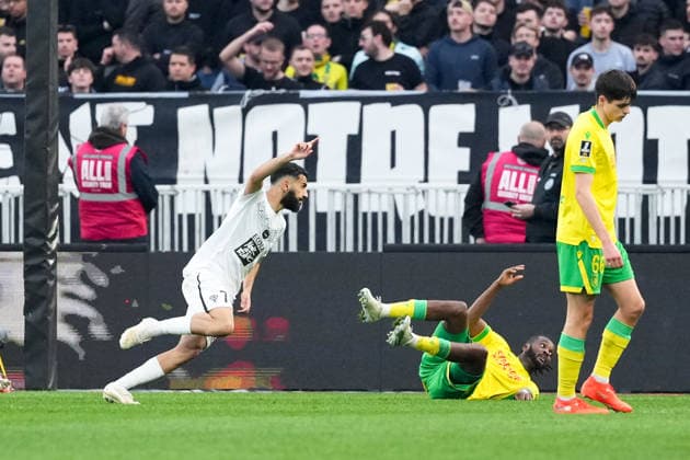 FC Nantes v Angers SCO - Ligue 1 McDonald s 2025 2026 07 Amine SBAI (sco) during the Ligue 1 McDonald s match between Nantes and Angers at Stade de la Beaujoire on March 8, 2026 in Nantes, France. Nantes France  Copyright: xFEPx 776348311