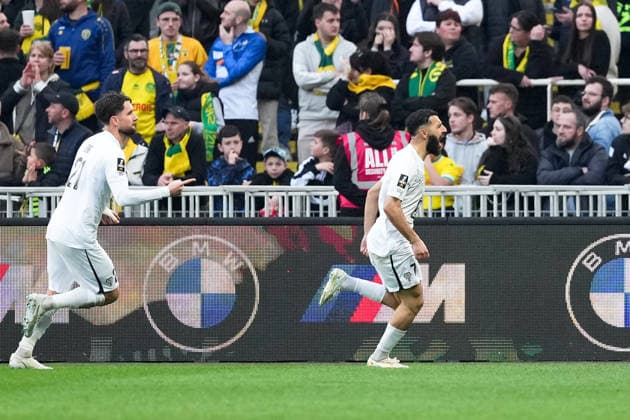 FC Nantes v Angers SCO - Ligue 1 McDonald s 2025 2026 21 Jordan LEFORT (sco) - 07 Amine SBAI (sco) during the Ligue 1 McDonald s match between Nantes and Angers at Stade de la Beaujoire on March 8, 2026 in Nantes, France. Nantes France  Copyright: xFEPx 776348311