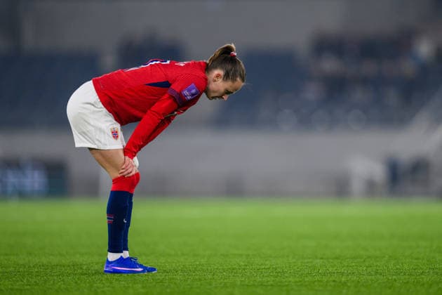 260307 Caroline Graham Hansen of Norway during the FIFA Women s World Cup Qualifier football match between Norway and Germany on March 7, 2026 in Stavanger. Photo: Marius Simensen BILDBYRAN COP 238 MM0060 bbeng dam vm-kval vm-kvalifisering kvinner vm-kvalik football fotball fotboll landskamp soccer FIFA World Cup, WM, Weltmeisterschaft, Fussball qualifier norge norway tyskland germany depp Copyright: MARIUSxSIMENSEN BB260307ZL105