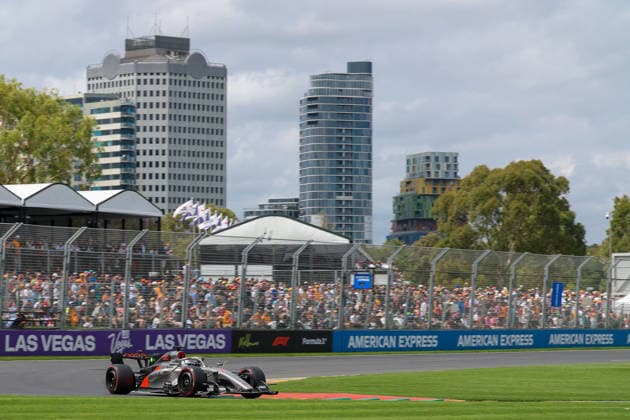 27 Nico Hulkenberg (DEU) Audi Revolut F1 Team (DEU) Audi R26 during the 2026 Formula One Australian Grand Prix at Albert Park Circuit on 07 March 2026 in Melbourne, Australia. (Photo by Philippe Nanchino Eurasia Images) Melbourne Albert Park Circuit Australia