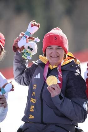 Milano Cortina 2026 Paralympic Winter games, Winterspiele,Spiele, Summer games - Para-Ski Alpin Downhill Anna-Lena Forster gewinnt Gold in der Abfahrtder Damen im Para-SKi Alpin bei Milano Cortina 2026 Paralympic Winter Games am 07.03.2026 *** Milano Cortina 2026 Paralympic Winter Games Para Alpine Skiing Downhill Anna Lena Forster wins gold in the womens Para Alpine Skiing Downhill at Milano Cortina 2026 Paralympic Winter Games on 07 03 2026 Copyright: xBEAUTIFULxSPORTS MarcusxHartmannx
