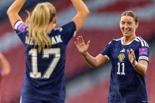 Scotland Women v Luxembourg Women, FIFA Women s World UEFA Cup, Group H GOAL! 3-0 Kathleen McGovern of Scotland national team, Nationalteam scores her 2nd of the game during the FIFA Women s World Cup Qualifier, League B - Group B4 match, Scotland vs Luxembourg, Barclays Hampden National Stadium, Glasgow, Scotland. 7 March 2026 Hampden Park Barclays Hampden National Stadium Glasgow Scotland Editorial use only , Copyright: xColinxPoultneyx PSI-23846-0021