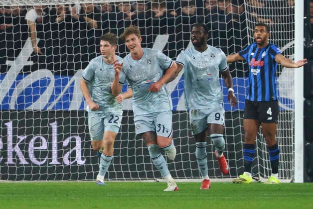 Atalanta BC v Udinese Calcio - Serie A Thomas Kristensen plays during the Serie A match between Atalanta BC and Udinese in Bergamo, Italy, on March 7, 2026, at New Balance Arena Bergamo Bergamo Italy  Copyright: xMairoxCinquettix originalFilename:cinquetti-atalanta260307_npQdi.jpg