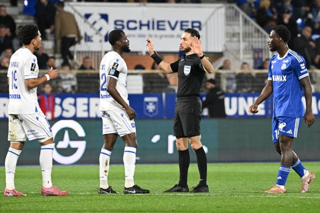 AJ Auxerre v RC Strasbourg Alsace - Ligue 1 McDonald s 2025 2026 Jeremie PIGNARD (ARBITRE) during the Ligue 1 McDonald s match between AJ Auxerre and RC Strasbourg Alsace at Stade Abbe Deschamps on March 7, 2026 in Auxerre, France. Auxerre France  Copyright: xFEPx 776348310