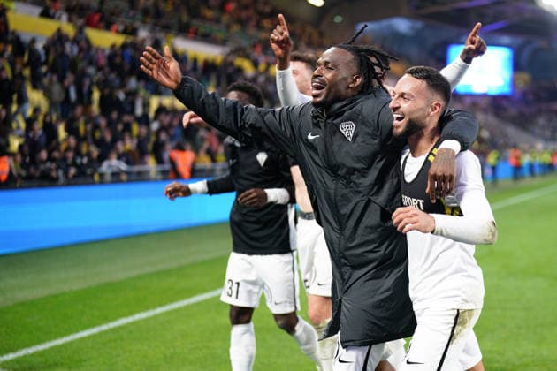 FC Nantes v Angers SCO - Ligue 1 McDonald s 2025 2026 09 Goduine KOYALIPOU (sco) - 93 Haris BELKEBLA (sco) during the Ligue 1 McDonald s match between Nantes and Angers at Stade de la Beaujoire on March 8, 2026 in Nantes, France. Nantes France  Copyright: xFEPx 776348311