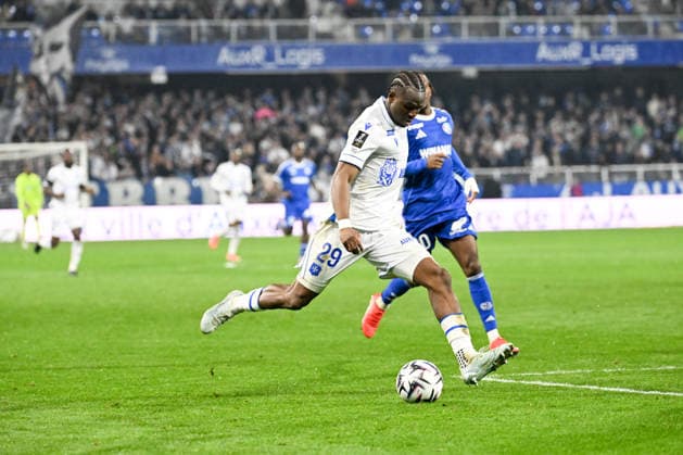 AJ Auxerre v RC Strasbourg Alsace - Ligue 1 McDonald s 2025 2026 29 Marvin SENAYA (aja) during the Ligue 1 McDonald s match between AJ Auxerre and RC Strasbourg Alsace at Stade Abbe Deschamps on March 7, 2026 in Auxerre, France. Auxerre France  Copyright: xFEPx 776348310