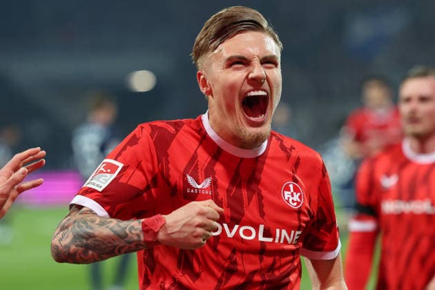 07.03.2026, xrekx, Fussball 2.Bundesliga, VfL Bochum - 1.FC Kaiserslautern v.l. Torjubel nach dem Tor zum celebrating the goal celebrate 1:1 durch Norman Bassette (1.FC Kaiserslautern) (DFL DFB REGULATIONS PROHIBIT ANY USE OF PHOTOGRAPHS as IMAGE SEQUENCES and or QUASI-VIDEO) Bochum