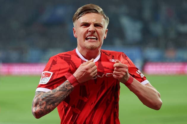 07.03.2026, xrekx, Fussball 2.Bundesliga, VfL Bochum - 1.FC Kaiserslautern v.l. Torjubel nach dem Tor zum celebrating the goal celebrate 1:1 durch Norman Bassette (1.FC Kaiserslautern) (DFL DFB REGULATIONS PROHIBIT ANY USE OF PHOTOGRAPHS as IMAGE SEQUENCES and or QUASI-VIDEO) Bochum